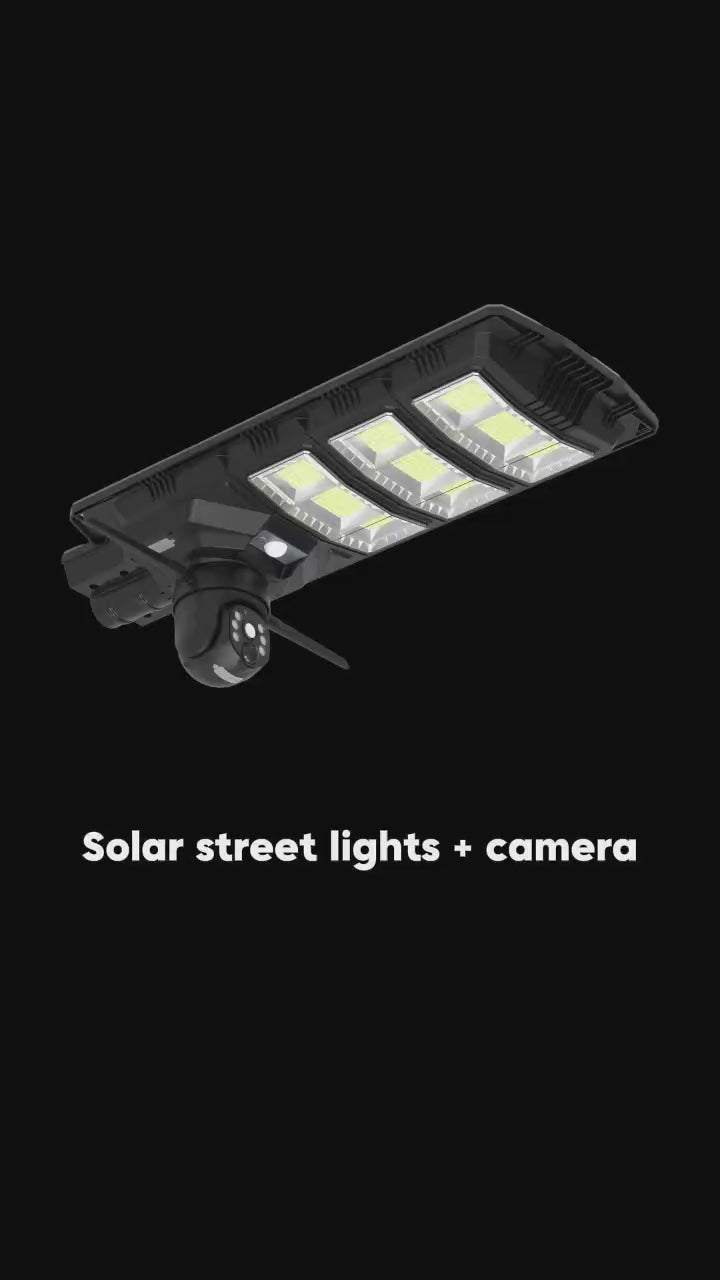 Güneş Enerjili 355° Kamera Ve Led Işık
